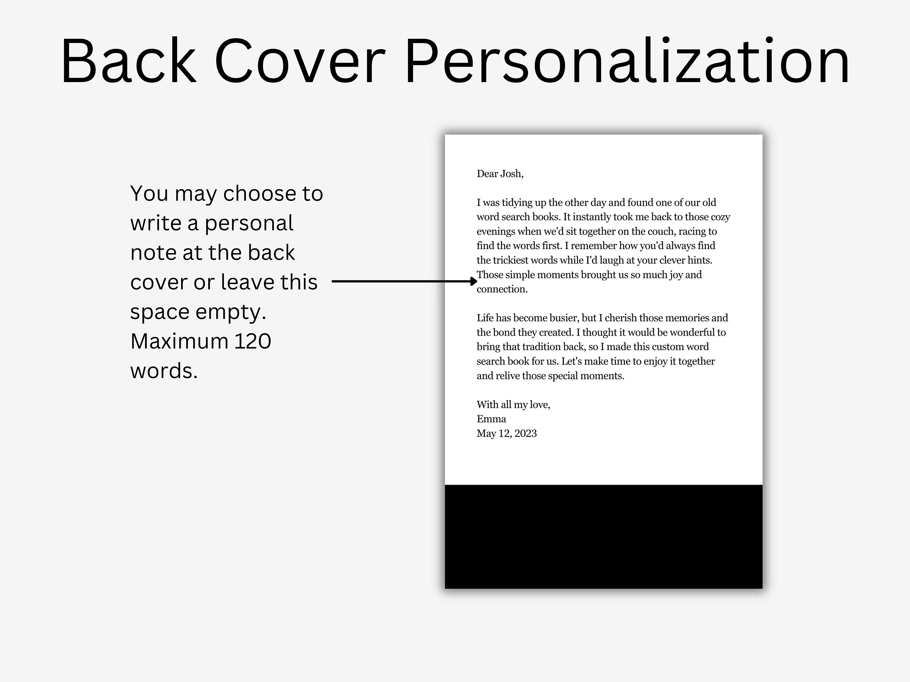 Personalized birthday word search puzzle book