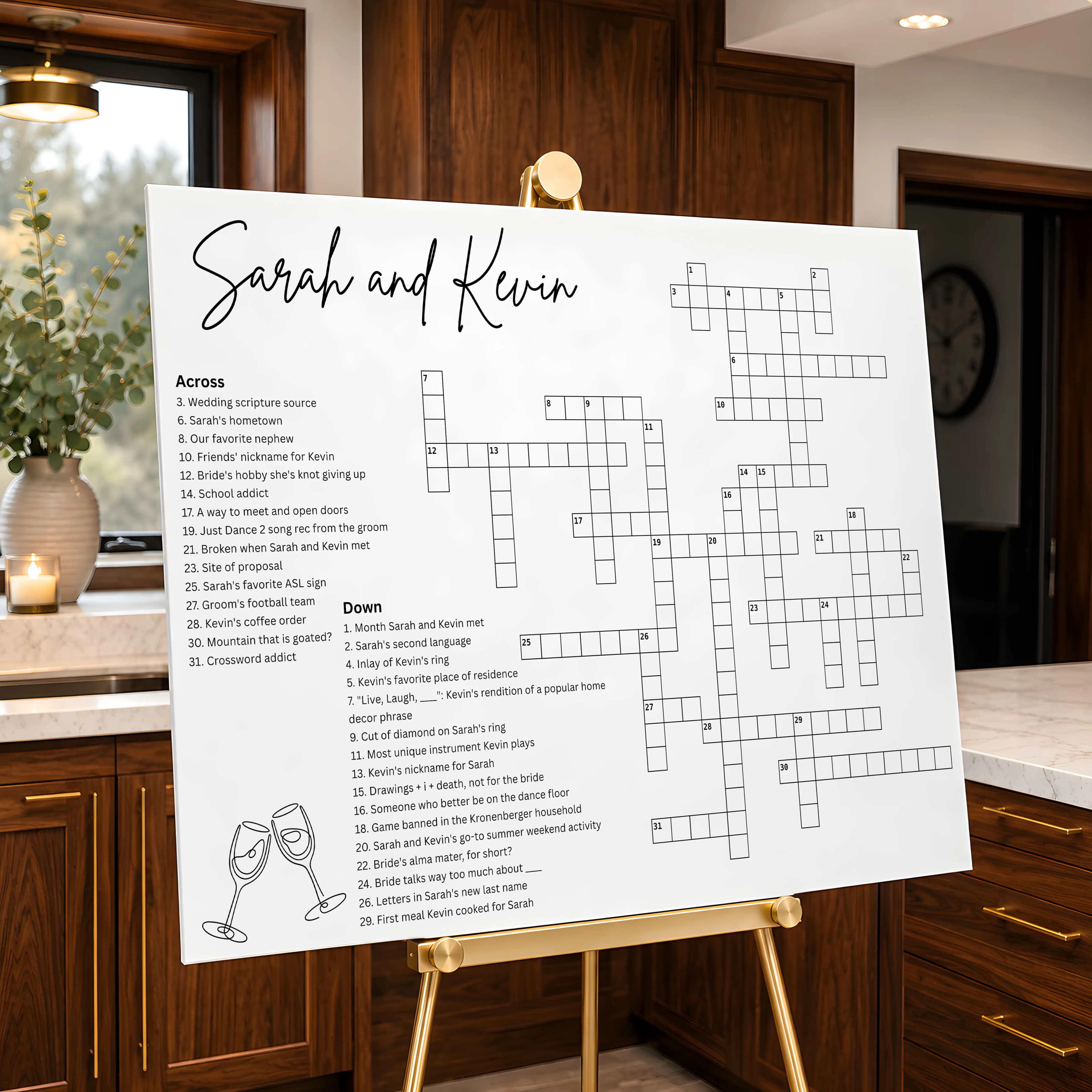 Wedding Crossword Puzzle