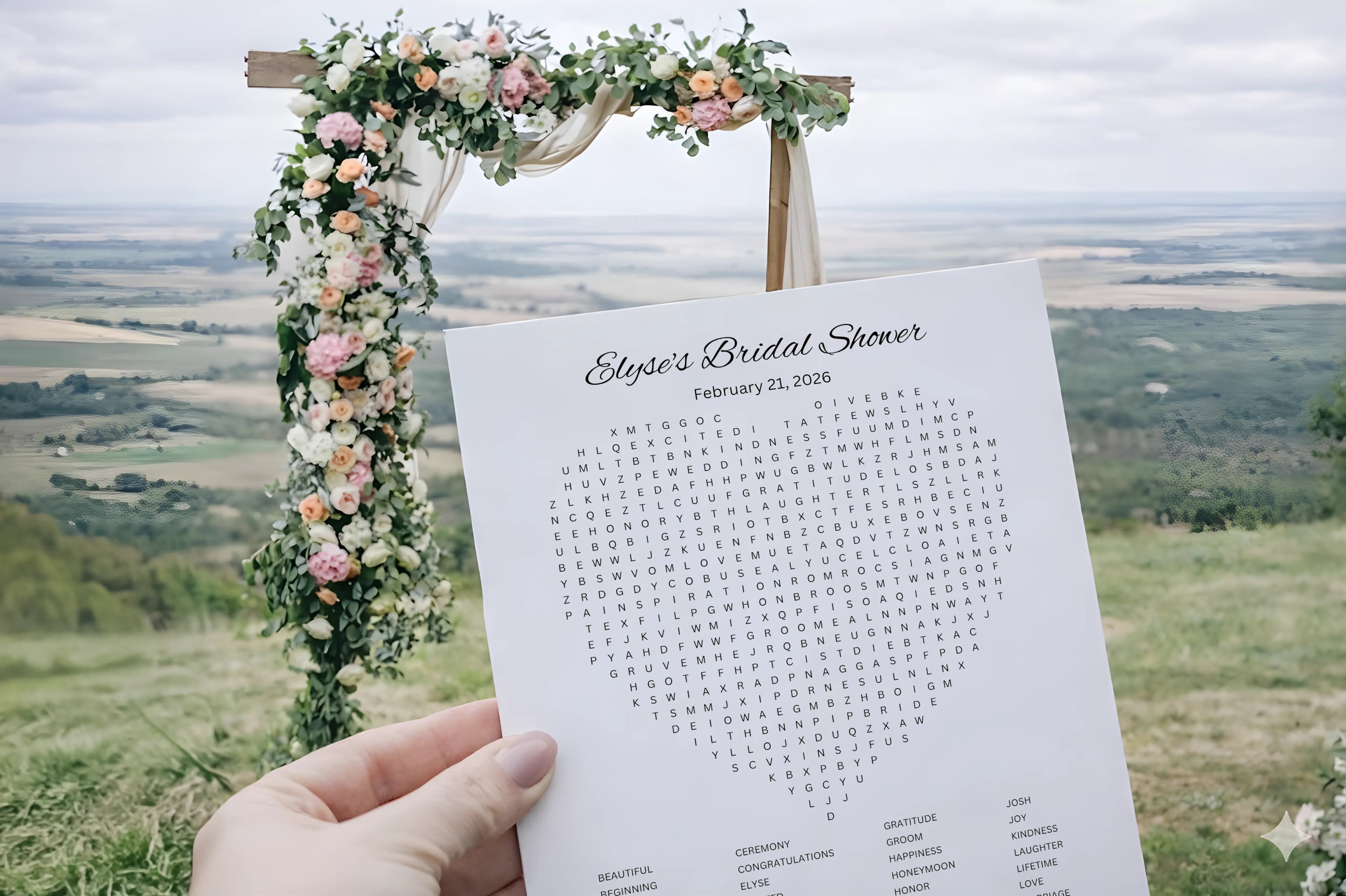 10 Bridal Shower Word Search Ideas