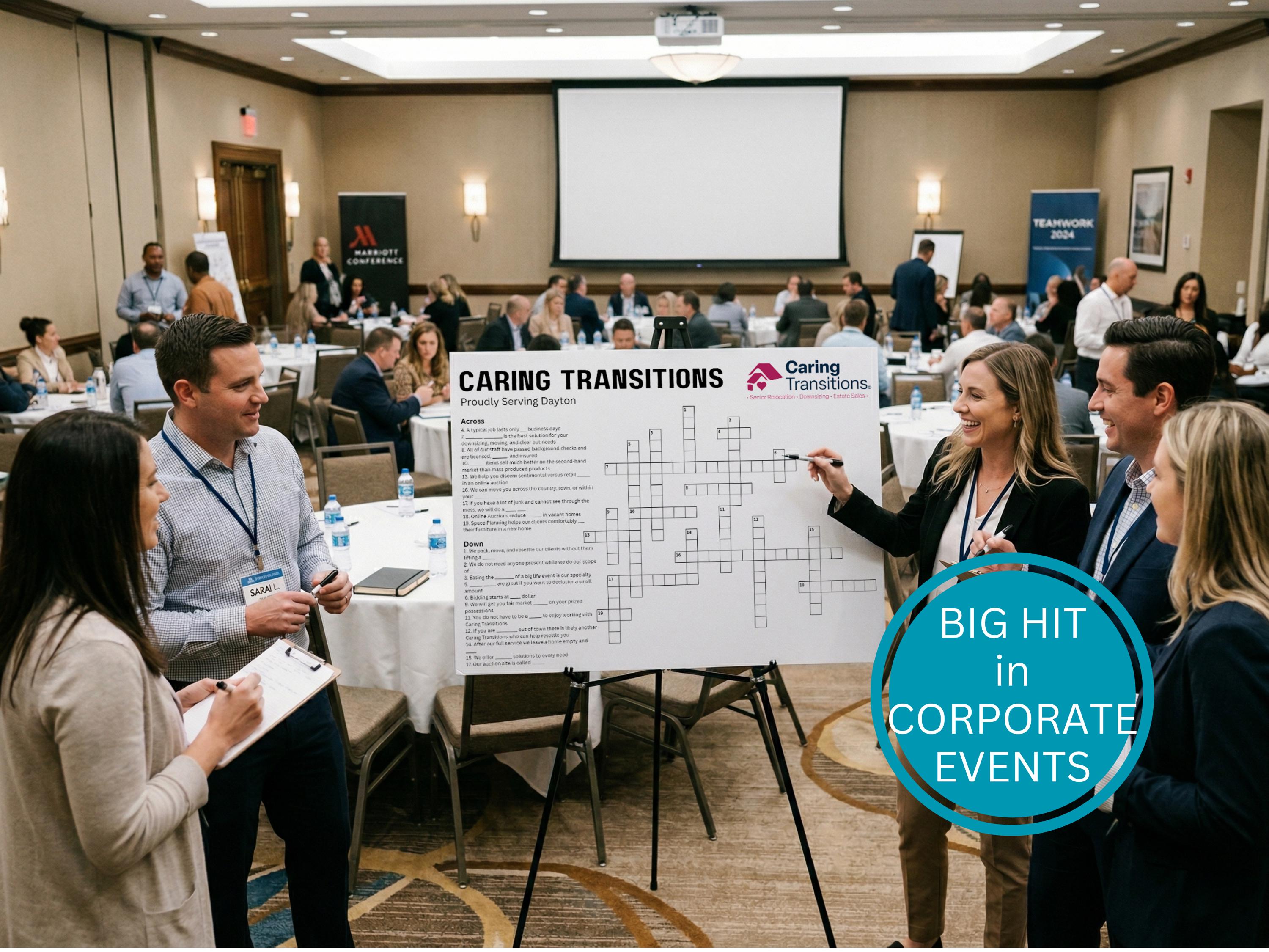 Custom Corporate Crossword Game | Team Building Event Activity | Office Party Icebreaker