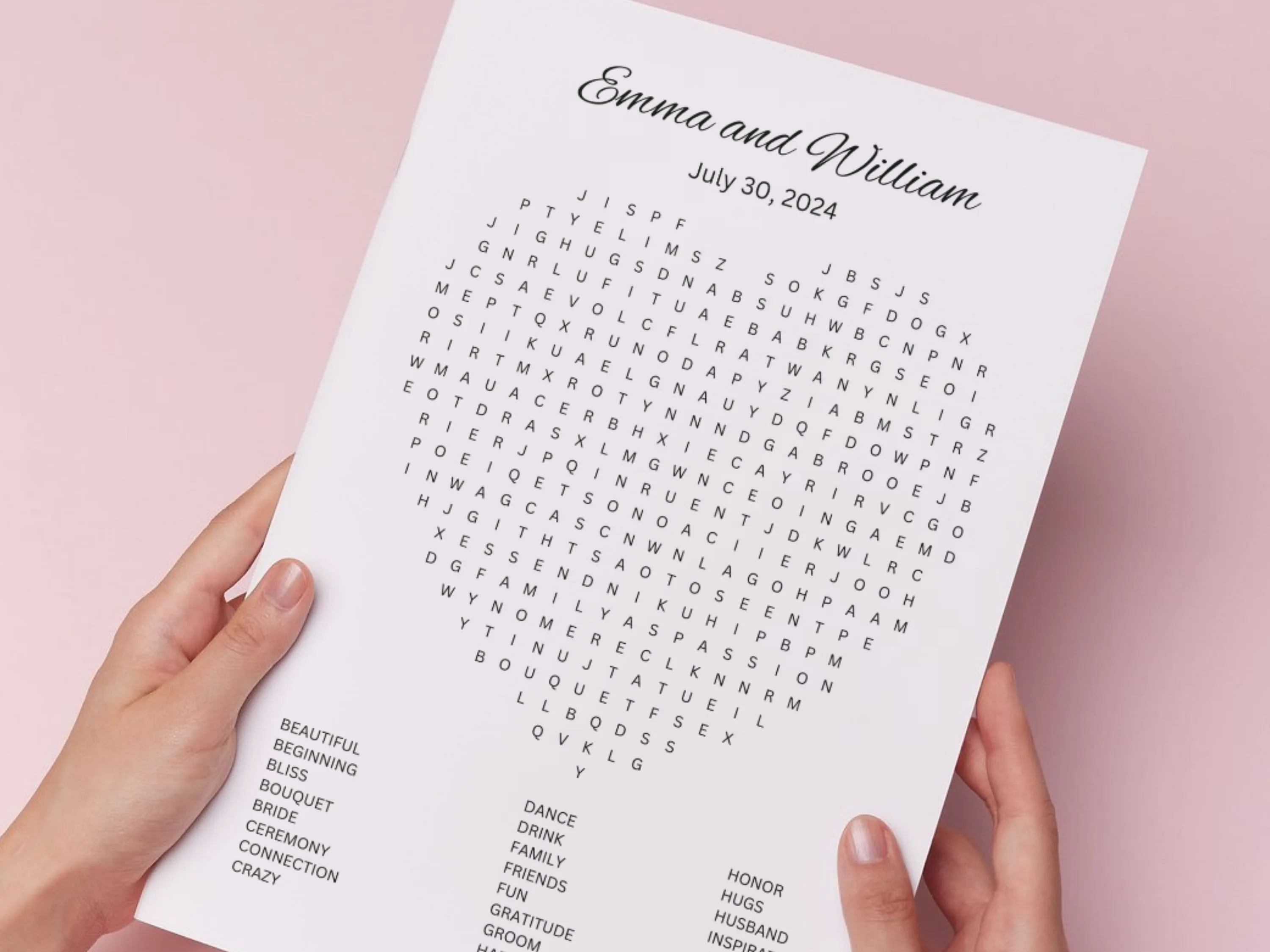Printable Wedding Word Search Puzzle – Bridal Shower Game 10