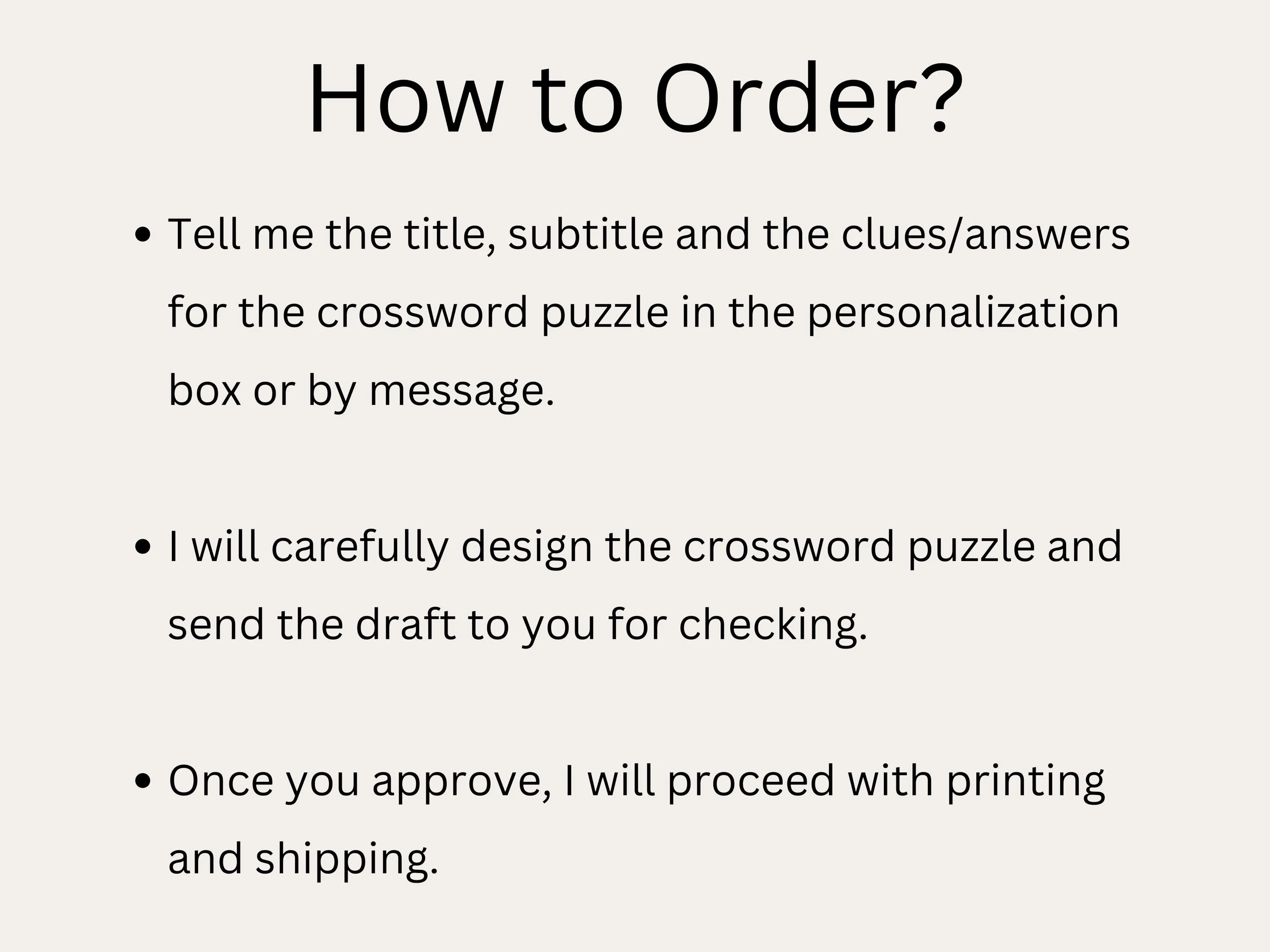 Custom Wedding Crossword Puzzle – Giant Reception Party Game 10