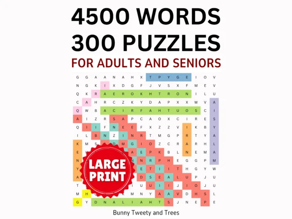 Printable Word Search Puzzles for Adults and Seniors. Printable Games. Educational Activity. Travel Activity. Digital Puzzles. Easy & Hard.